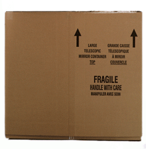 Large Picture/Mirror Boxes - 42.5" x 3.5" x 36"- Two piece telescopic box