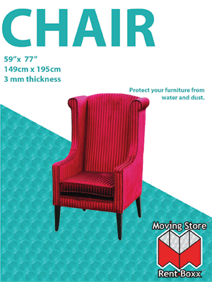 Love Seat/Large Chair Cover, 2 pack - 72" x 46" - 2 mil