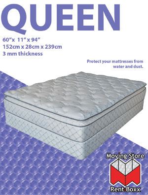 Queen Mattress Bag - 61" x 15" x 94" - 4 mil