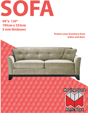 Sofa Cover - 45" x 152" - 2 mil