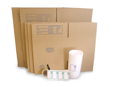 4+ Bedroom House Moving Kit - 84 Boxes & Packing Supplies