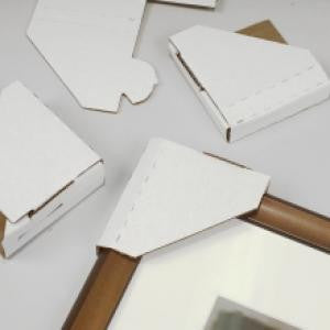 Cardboard Picture Corners - Adjustable - Fits 1/2" - 2" Frames.